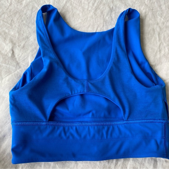 Lululemon STRONGER AS ONE LONG LINE BRA in Wild Bluebell Blue Size 6 - Picture 6 of 7